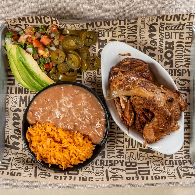 Carnitas Plate.