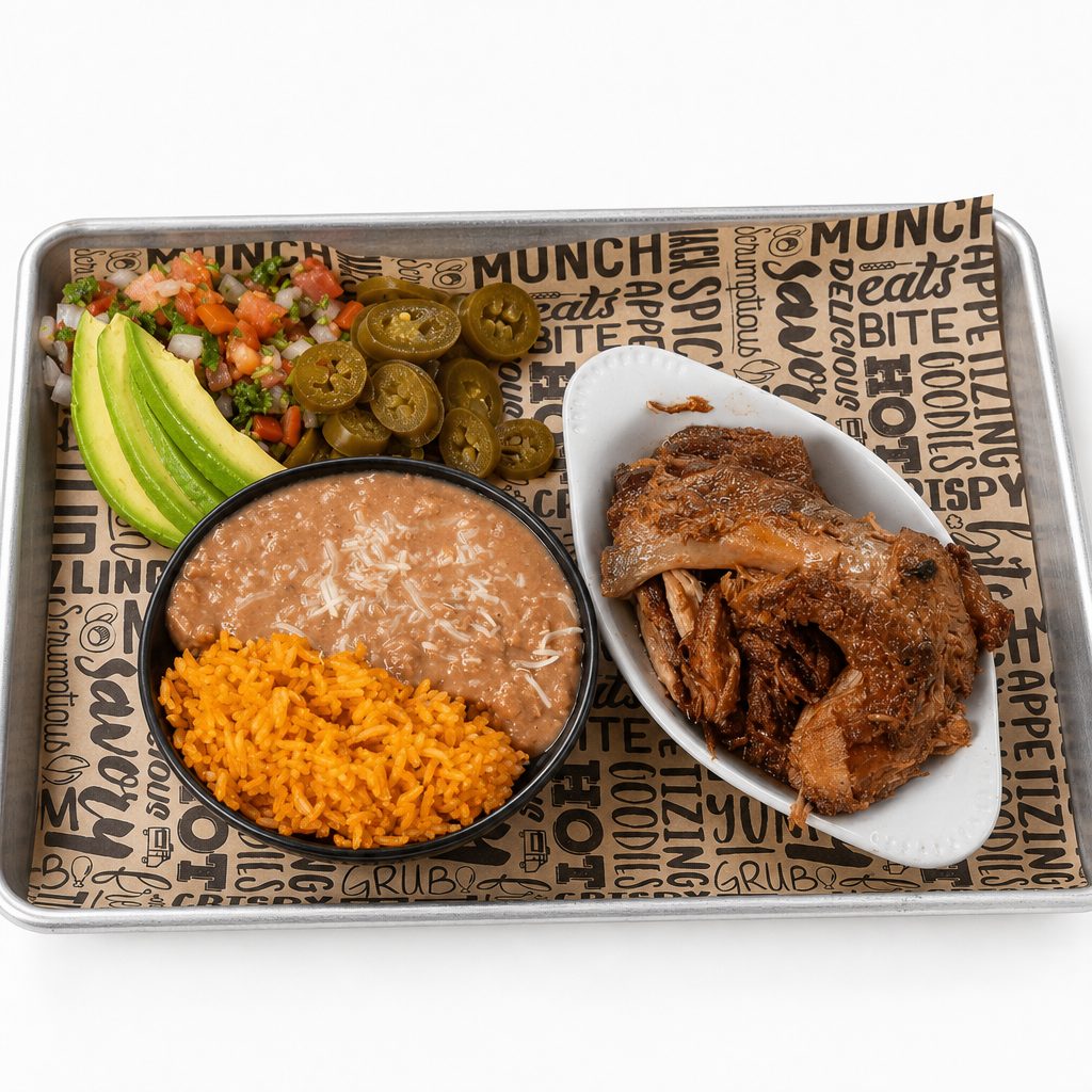 Carnitas Plate.